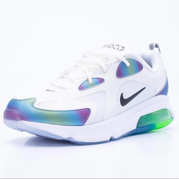 NIKE AIR MAX 200 Sneakers New Shoes Blue Neon - Picture 8 of 8
